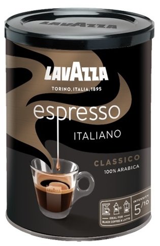Lavazza Espresso plechovka 250 g mletá káva