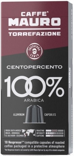 Caffé Mauro Centopercento kapsle pro Nespresso 10 ks