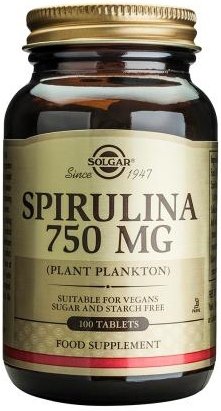 Solgar spirulina 750 mg 100 tbl