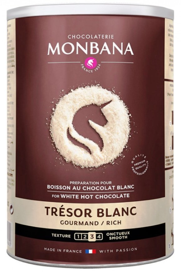 Monbana Trésor de Chocolat bílá čokoláda 500g