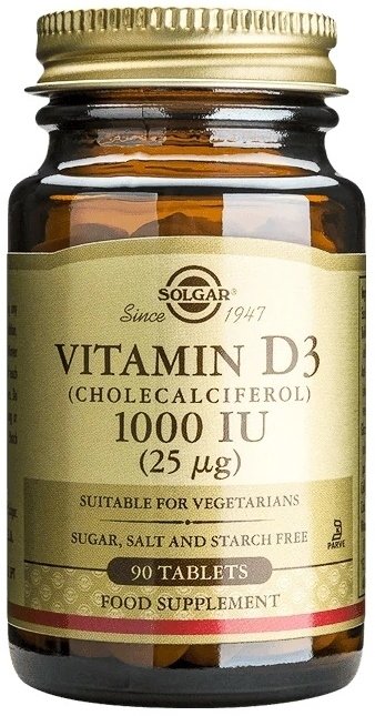 Solgar Vitamín D3 1000IU 90 tbl