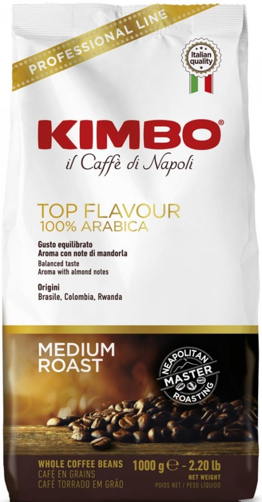 Kimbo Caffé Top flavour zrnková káva 1 kg