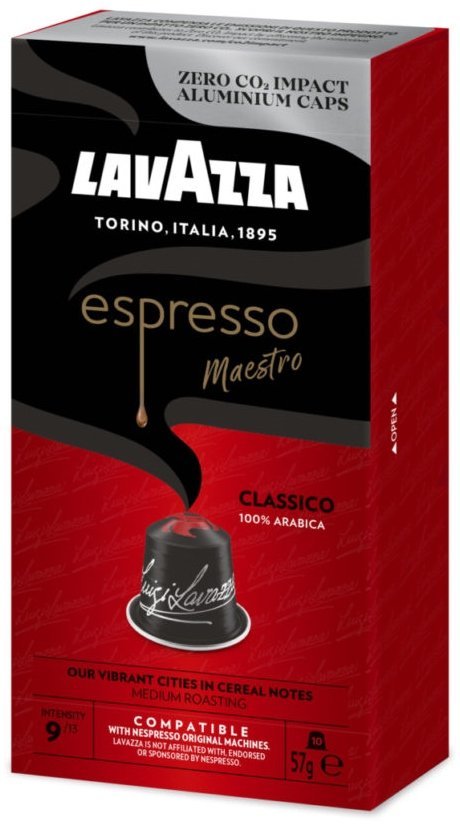 Lavazza Espresso Maestro Classico 100% arabica kapsle pro Nespresso 10 ks