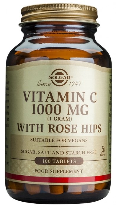 Solgar Vitamín C 1000 mg se šípkem 100 tablet