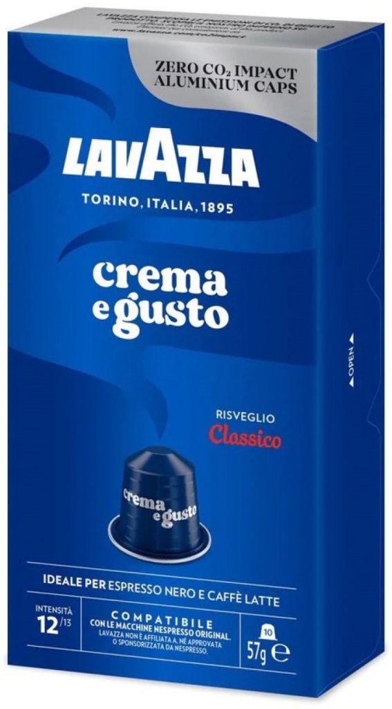 Lavazza Crema E Gusto Alu Kapsle do Nespresso 10 ks
