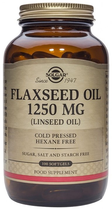 Solgar Lněný olej 1250 mg 100 cps