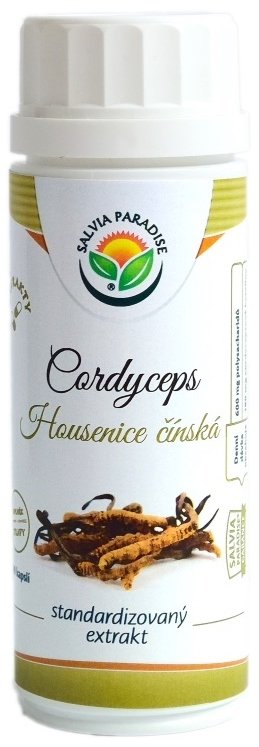 Salvia Paradise Cordyceps Housenice standardizovaný extrakt 100 kapslí