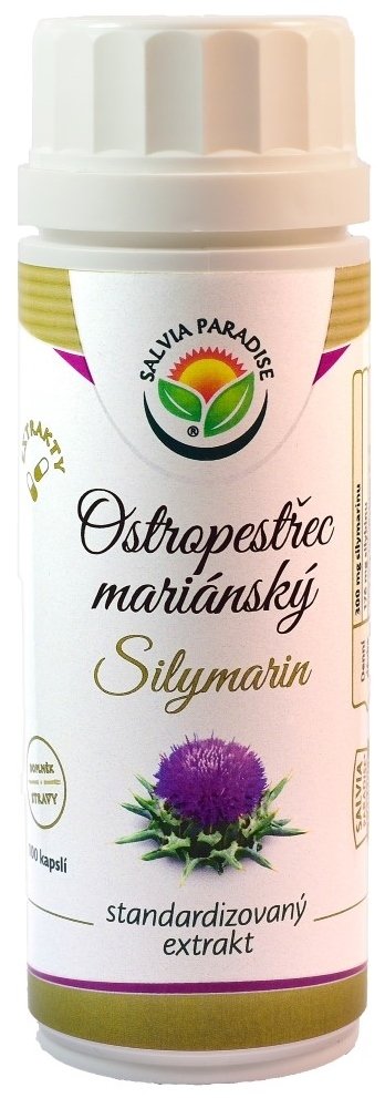 Salvia Paradise Ostropestřec silymarin standardizovaný extrakt 100 kapslí