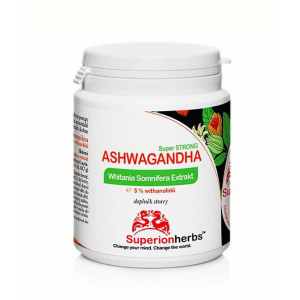 Ashwagandha – extrakt z Ašvagandy s 5 % withanolidů 90 kapslí