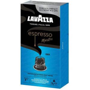Lavazza espresso Maestro DEK Alu Kapsle do Nespresso 10 ks