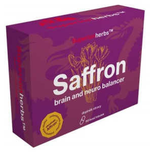 Superionherbs Saffron - Brain and Neuro balancer, 60 kapslí